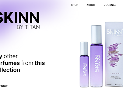Perfumes web layout
