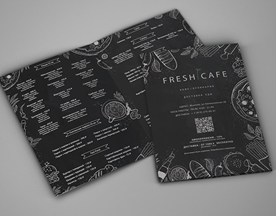 Leaflet for cafe