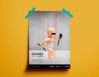 Afiche trabajo/explotación infantil