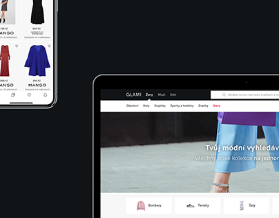 GLAMI - branding, website and mobile app (2018)