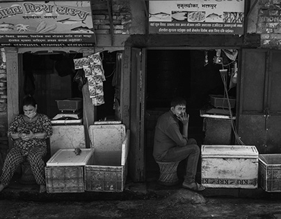 Local vendors of Bhaktapur