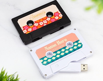 Cassette USB Stickers