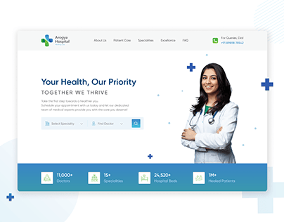 Arogya - Healthcare Landing Page Website