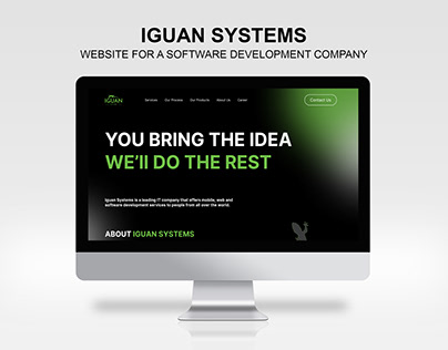 Website for a software development company