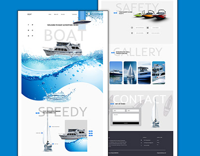 Boat Websiet Ui Design