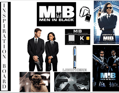 Styling look board for Agent M