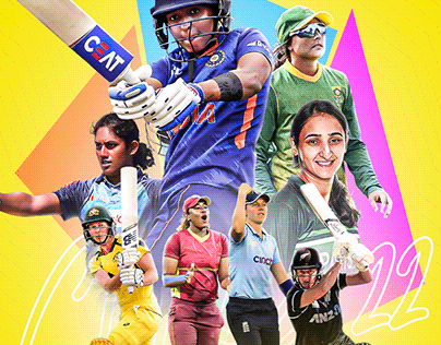CWG 2022 Cricket Poster