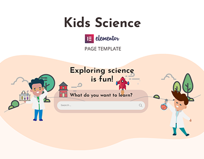 Kid Science - Elementor Template