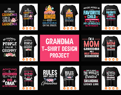 Grandma T-shirt Design