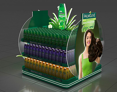 Palmolive Shampoo Podium with Cutout