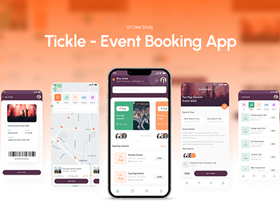Tickle - Event Booking App Design & Case Study