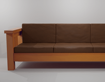 Игровая модель дивана по мотивам The Sims