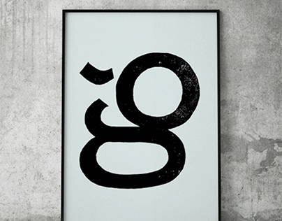 “G” is for Gavina. A poster inspired by the Gavina logo