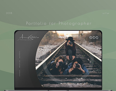 Creative portfolio for photographer