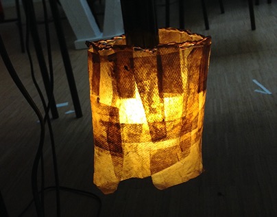 Recycle T Bag Lamp