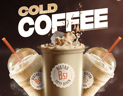 Cold Coffee Poster Design.