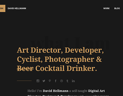 My personal Website, Portfolio & Blog — David Hellmann