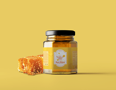 Buzz Honey Label Design