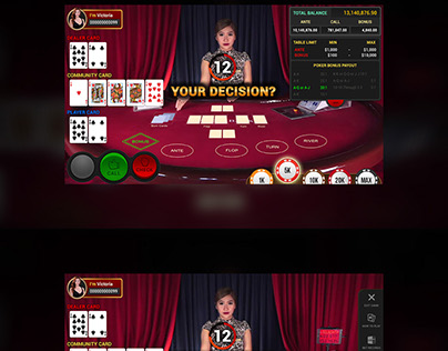 Texas Hold'em Poker Mobile HUD Intreface