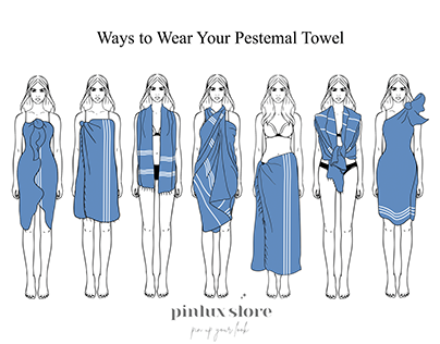 Pinlux Store Pestemal Towel