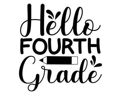 Hello Fourth Grade SVG