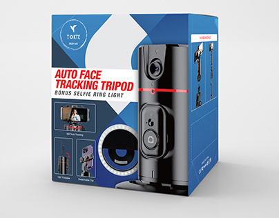 Auto Face Tracking Tripod Box Packaging Design