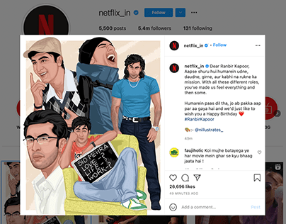 Illlustration for Netflix India