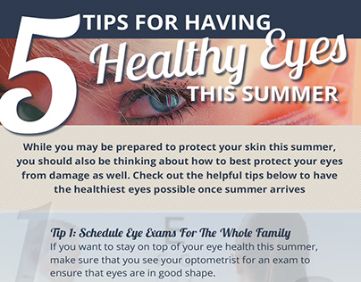 Infographic - 5 Tips for having healthy eyes
