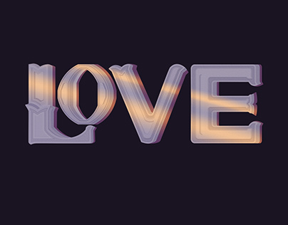 Creative logo " Love" and animation