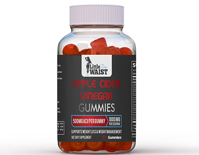 Apple Cider Vinegar Gummies Label Design