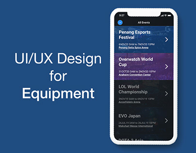 UI/UX: Equipment App