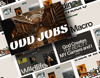 ODD JOBS - Responsive Website for a Startup