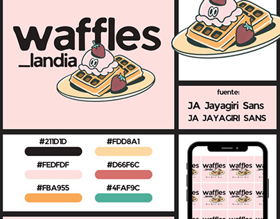 Diseño de logo - Waffleslandia
