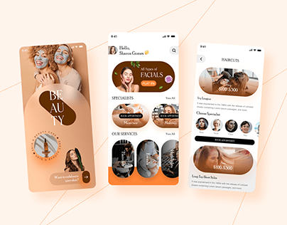 Top On-Demand Beauty Salon App Design