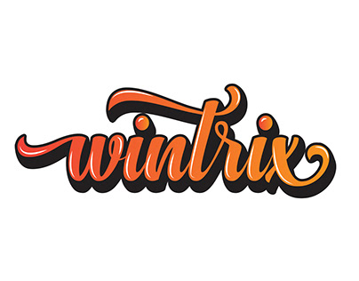 wintrix typo logo I Logofolio I Gradient Logo