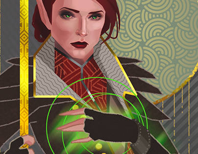 Tarot card inspired by Dragon Age Inquisition game