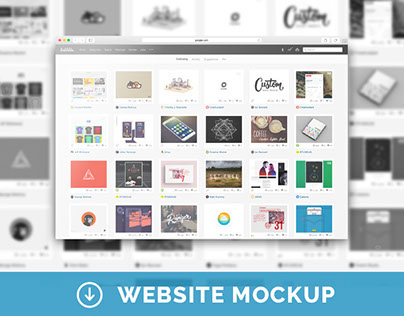 Free Web Browser Mockup Set | PSD