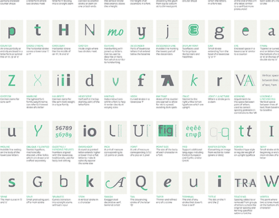 Typography terms infographic by Fontsmith