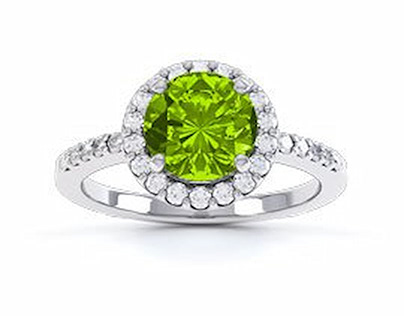 Engagement Peridot rings on sale