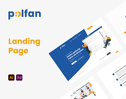 Polfan UX/UI Landing Page web design