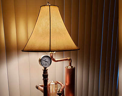 Vintage Steampunk Style Lamp