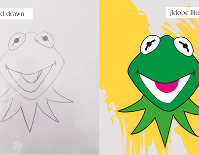 Kermit the Frog | Illustrator to hand-draw