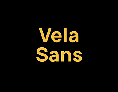 Vela Sans | Free font family