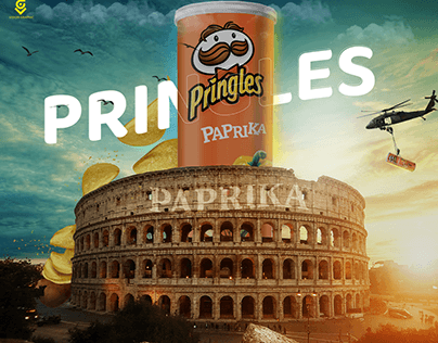 Pringles paprika poster photo manipulation