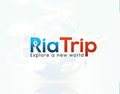 Ria Trip Typography logo