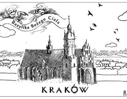 POCZTÓWKA Bazylika Bożego Ciała Kraków