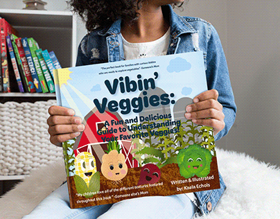 Vibin' Veggies-Children's Book Character Design