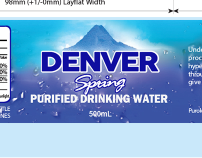 Label Design for Mineral Water