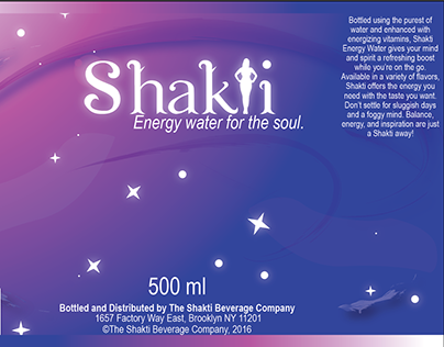 Water Bottle Label- Shakti