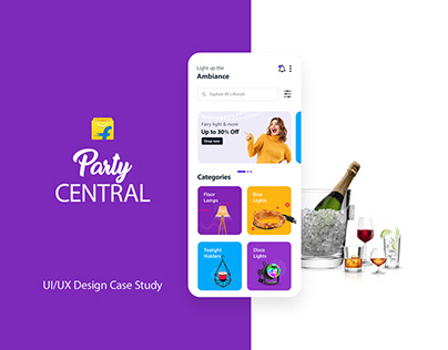 Party App, UI/UX Design Case Study